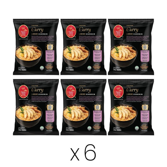 Prima Taste Singapore Curry La Mian 百勝廚 新加坡咖哩拉麵 (Bundle of 6)