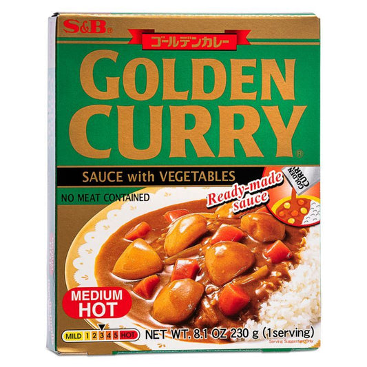 S&B Golden Curry Sauce with Vegetables (Medium Hot)