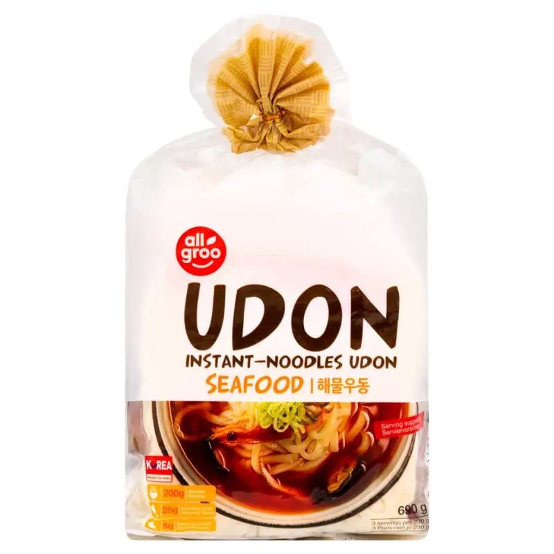 Allgroo Instant Noodles Udon (Seafood Flavour) 해물우동