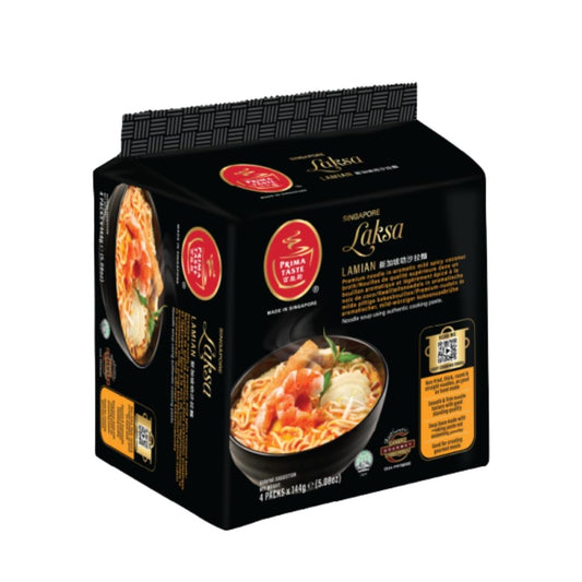Prima Taste Singapore Laksa La Mian (Pack of 4) 百勝廚 新加坡叻沙拉麵 (4包裝)