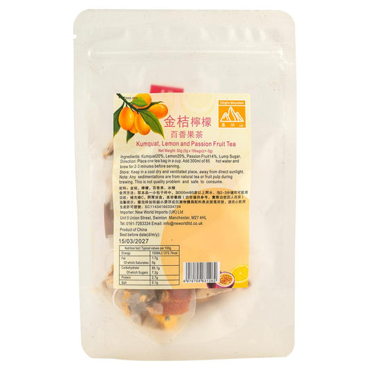 Dinghu Mountain Kumquat, Lemon and Passion Fruit Tea 鼎湖山 金桔檸檬百香果茶