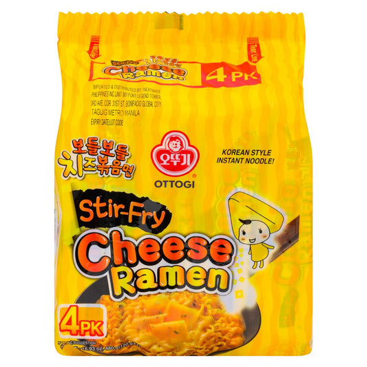 Ottogi Stir-Fry Cheese Ramen Multipack 오뚜기 보들보들 치즈 볶음면