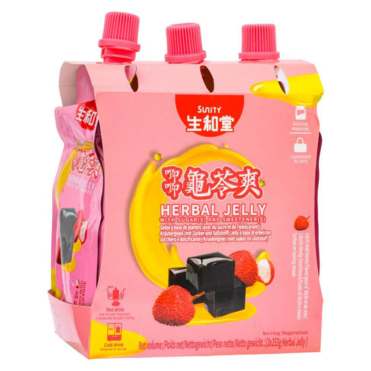 Sunity Herbal Jelly Drink (Litchi & Honey) (3 pack) 生和堂 唧唧龜苓爽 (荔枝蜂蜜) (3件裝)