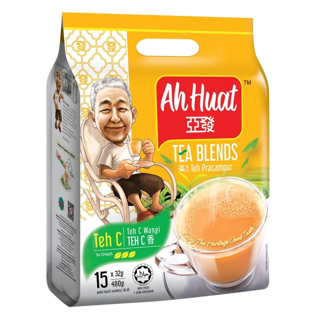 Ah Huat Teh C Tea Blends Milk Tea 3 in 1 亞發 三合一奶茶