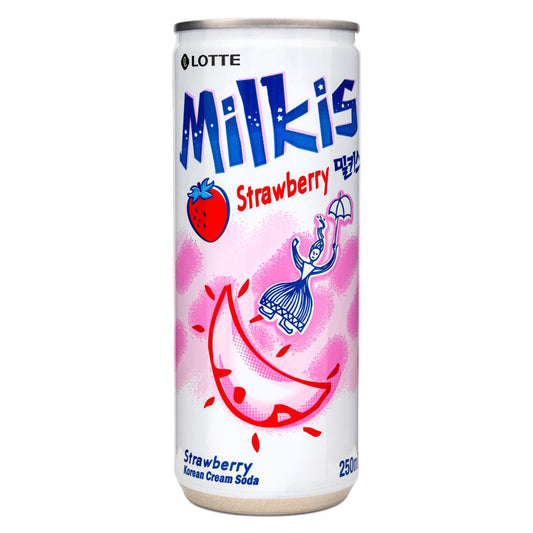 Lotte Milkis Cream Soda (Strawberry)