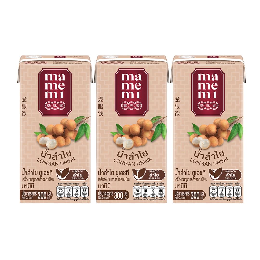 Mamemi Longan Drink (Pack of 3) 媽咪蜜 龍眼飲 (3包裝)