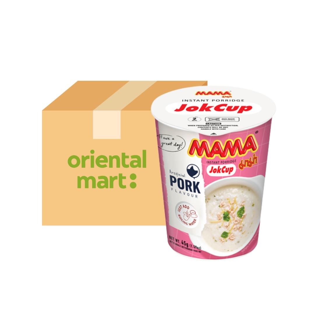 Mama Jok Cup Rice Porridge (Pork Flavour) (Case of 12)