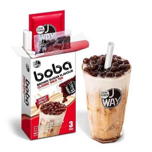 J-Way Instant Boba Kit (Brown Sugar Flavour Classic Milk Tea) (3 Sets)