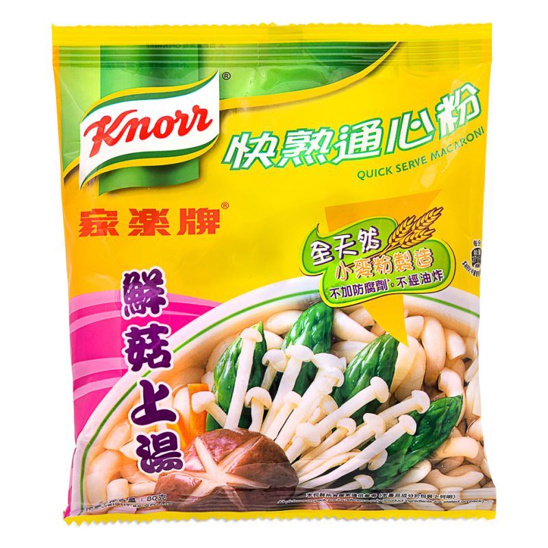 Knorr Quick Serve Macaroni (Mushroom Flavour) 家樂牌 快熟通心粉 (鮮菇上湯味)