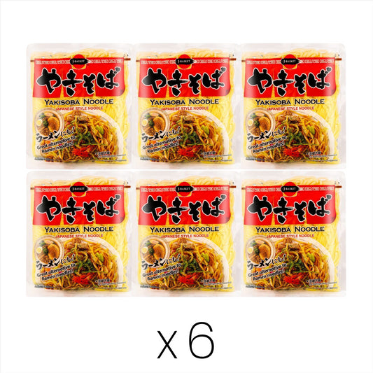 J-basket Yakisoba Noodle (Japanese Style Noodle) やきそば (Bundle of 6)
