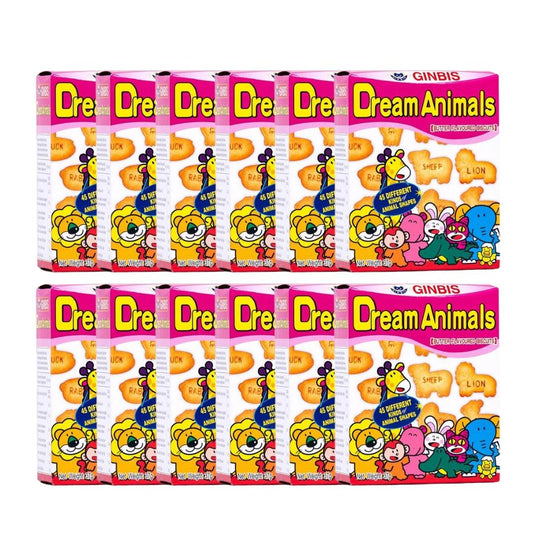 Ginbis Dream Animals Biscuits (Butter Flavour) (Box of 12)