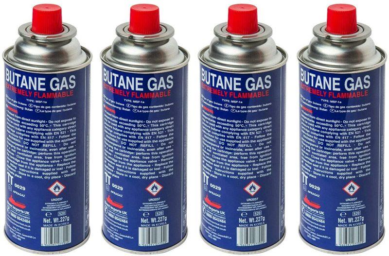 Korea Foods Butane Gas 227g (4 packs)