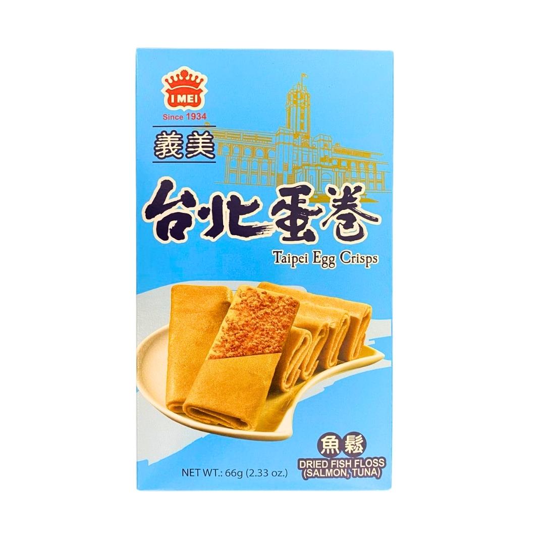 I Mei Taipei Egg Crisps (Dried Fish Floss) 義美 台北蛋卷 (魚鬆) - Best Before: 26/10/2026