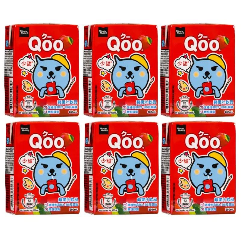 Minute Maid Qoo Apple Juice Drink (6pk) 酷兒 蘋果汁飲品 (6包裝)