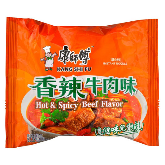 Master Kong Artificial Hot & Spicy Beef Flavour Noodle 康師傅 香辣牛肉麵