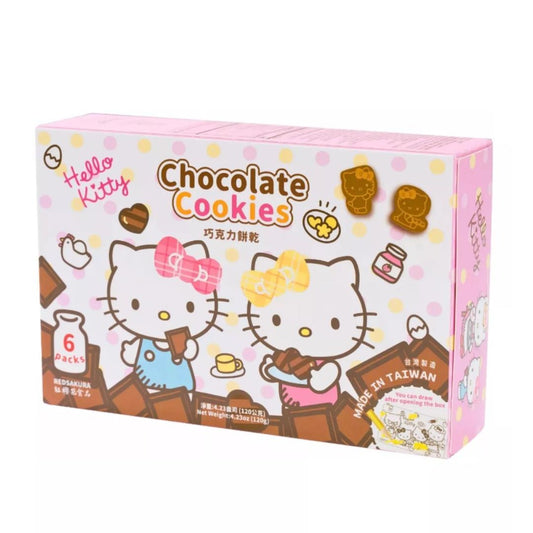 Red Sakura Hello Kitty Chocolate Milk Cookies 紅櫻花 凱蒂貓巧克力餅乾