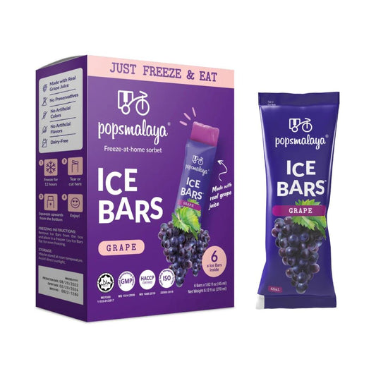 Pops Malaya Grape Ice Bar (Box of 6)