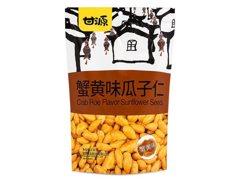 Ganyuan Crab Roe Flavour Sunflower Seeds 甘源牌 蟹黄味瓜子仁