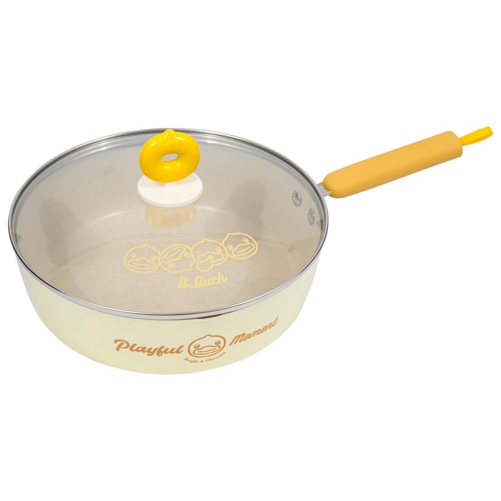 Cooker King B.Duck Fry Pan with Cover 26cm 炊大皇 黃小鴨輕巧高煎鍋帶蓋 26cm