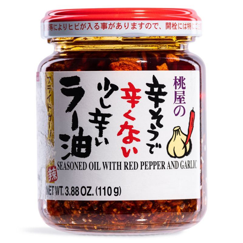 Momoya Seasoned Oil with Red Pepper and Garlic 桃屋有點辣又不太辣的辣油