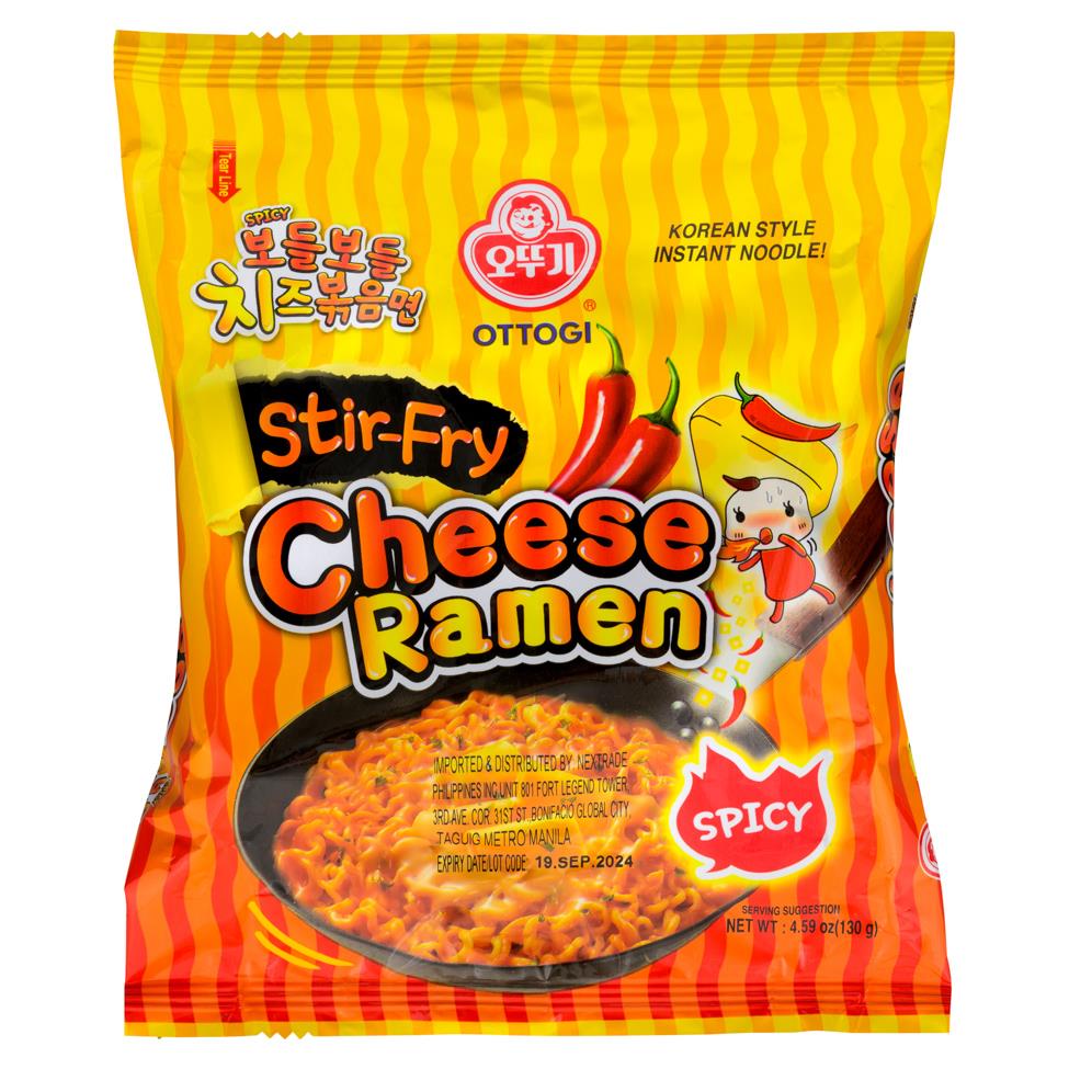 Ottogi Stir-Fry Cheese Ramen (Spicy) 오뚜기 보들보들 치즈 볶음면