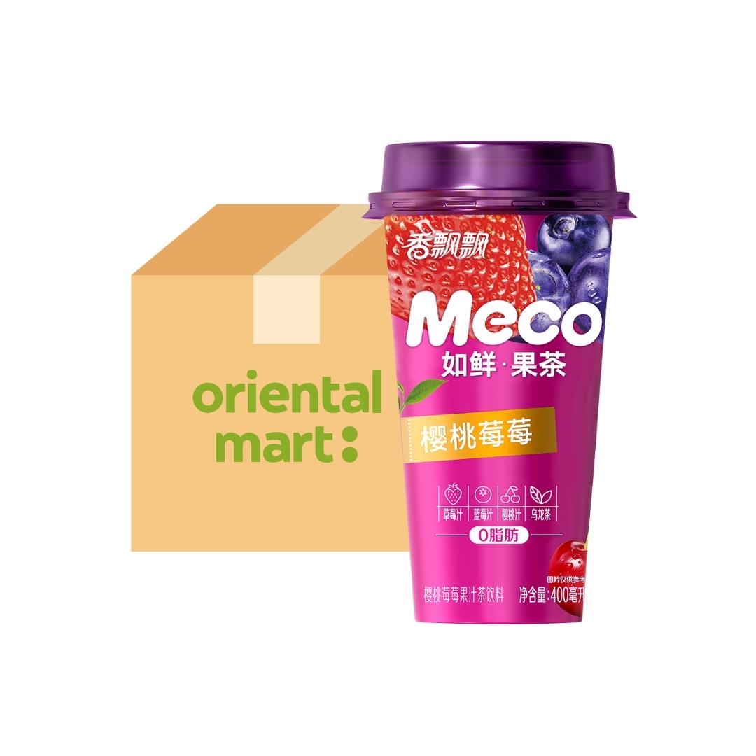 Xiang Piao Piao Meco Cherry & Berry Tea (Case of 15) 香飄飄 蜜谷果汁茶 (櫻桃莓莓) (15杯)