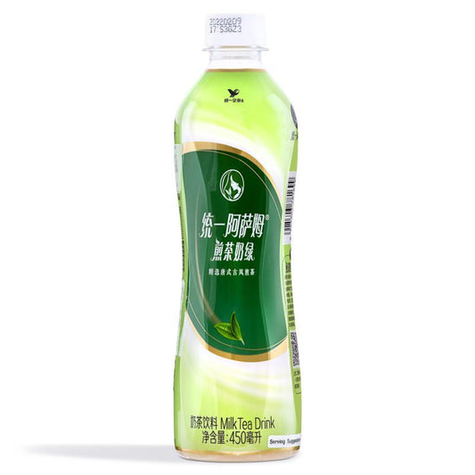 Unif Green Milk Tea Drink 統一 阿薩姆煎茶奶綠