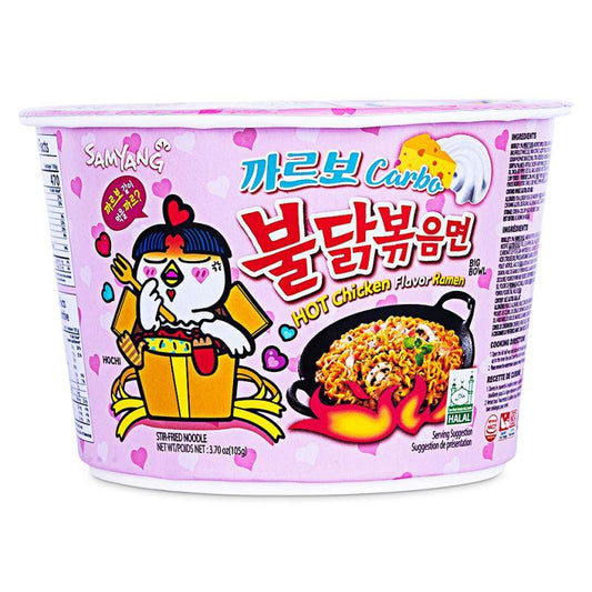 Samyang Buldak Hot Chicken Flavour Ramen Big Bowl (Carbonara)
