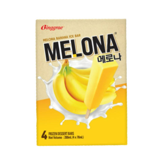 Melona Banana Ice Bar (Pack of 4)