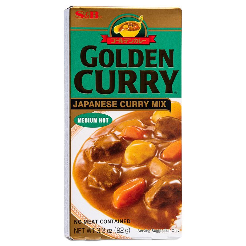 S&B Golden Curry Japanese Curry Mix (Med / Hot)