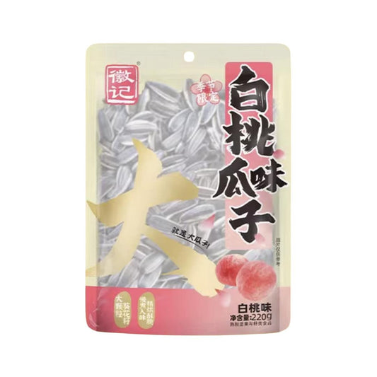 Hui Ji Sunflower Seeds (White Peach Flavour) 徽記 白桃味瓜子