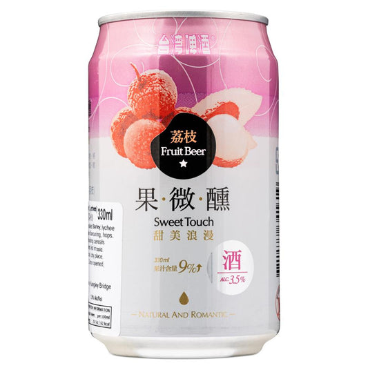 Sweet Touch Fruit Beer (Lychee) 台灣啤酒果微醺 荔枝味啤酒 (ABV 3.5%)