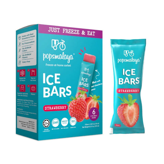 Pops Malaya Strawberry Ice Bar (Box of 6)