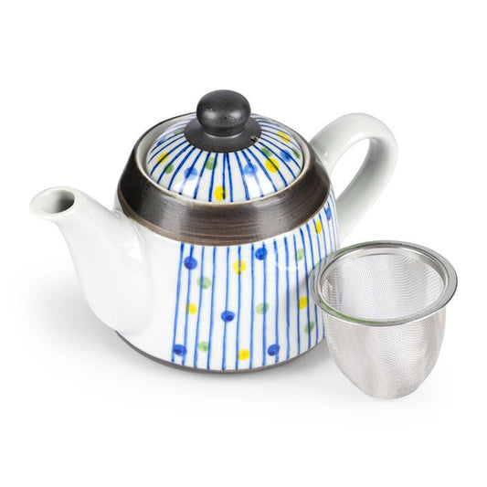 Stripe & Dots Pattern Teapot 玉十草茶壺
