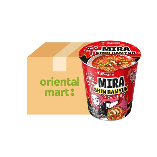 Nongshim K-pop Demon Hunters Mira Shin Ramyun Spicy Queen Cup Noodle (Gourmet Spicy) (Case of 12)