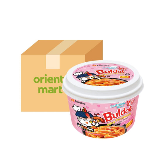Samyang Buldak Hot Chicken Flavour Tteokbokki Bowl (Carbonara) (Case of 16)