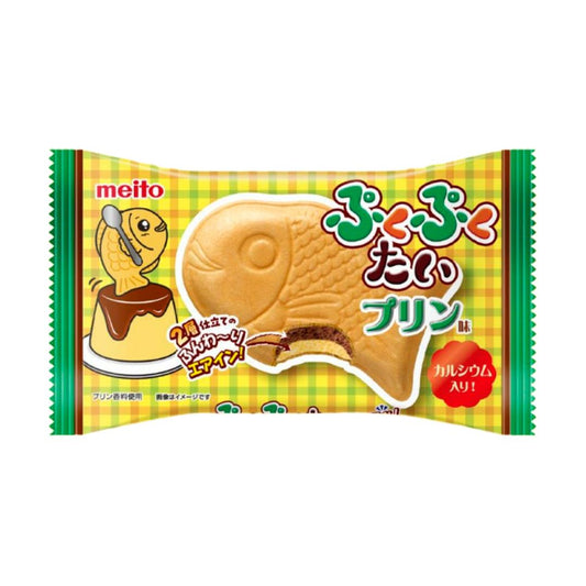 Meito Pukupuku Tai Monaka Fish Shape Wafer (Pudding) ぷくぷくたい プリン味