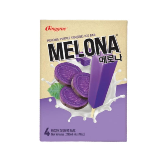 Melona Purple Yam (Ube) Ice Bar (Pack of 4)