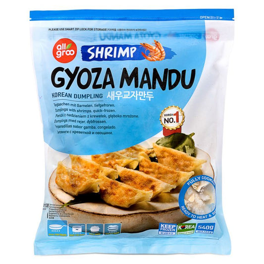 Allgroo Shrimp Gyoza Mandu Korean Dumpling 새우교차만두