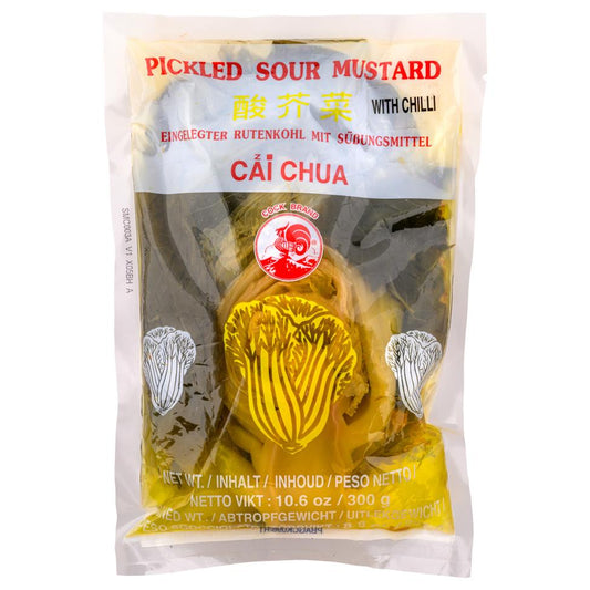Cock Brand Pickled Sour Mustard with Chilli