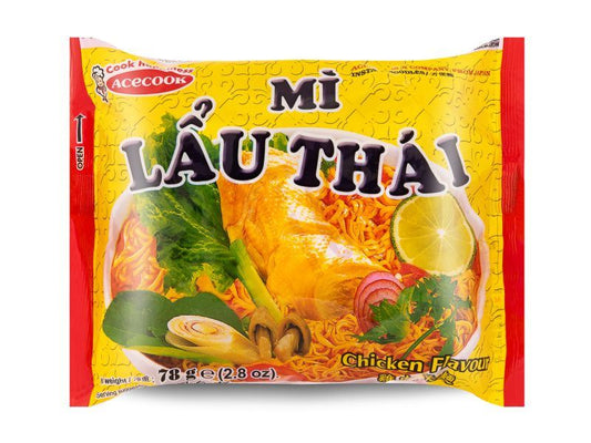 Acecook Mi Lau Thai Instant Noodles (Chicken Flavour) 泰式鷄肉味麵