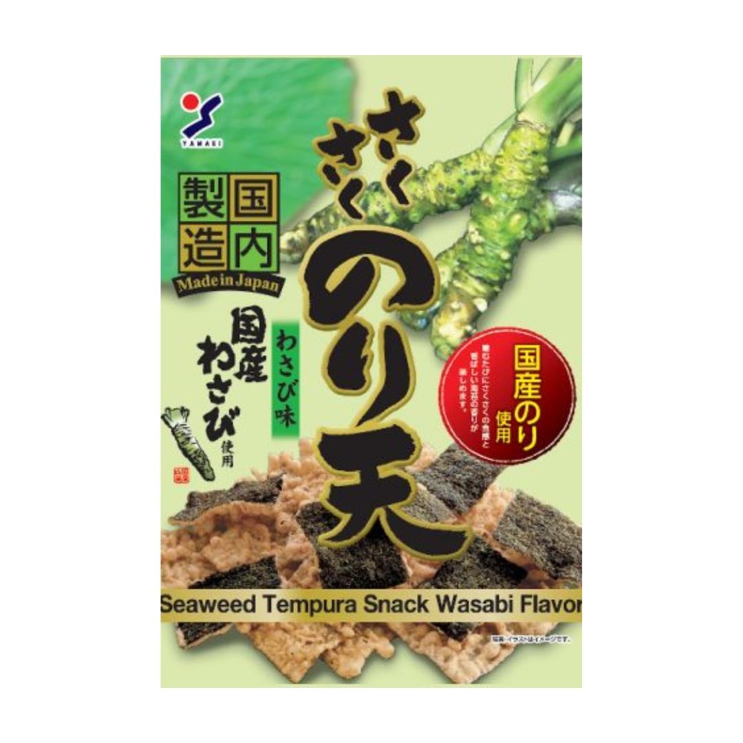 Yamaei Seaweed Tempura Snack (Wasabi Flavour) さくさくのり天 わさび味