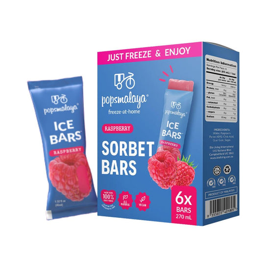 Pops Malaya Raspberry Ice Bar (Box of 6)