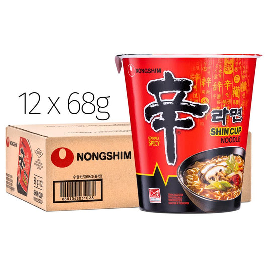 Nongshim Shin Cup Noodle (S) 農心 辛拉麵杯麵 (小) (12 個)