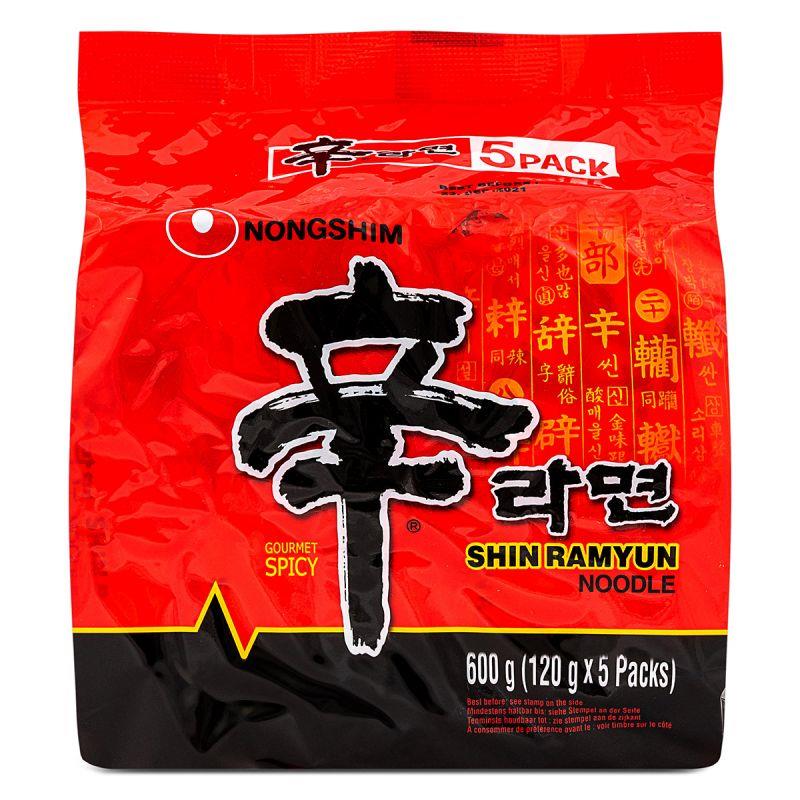 Nongshim Shin Ramyun Noodle Multipack (Pack of 5) 農心 辛拉麵 5包裝