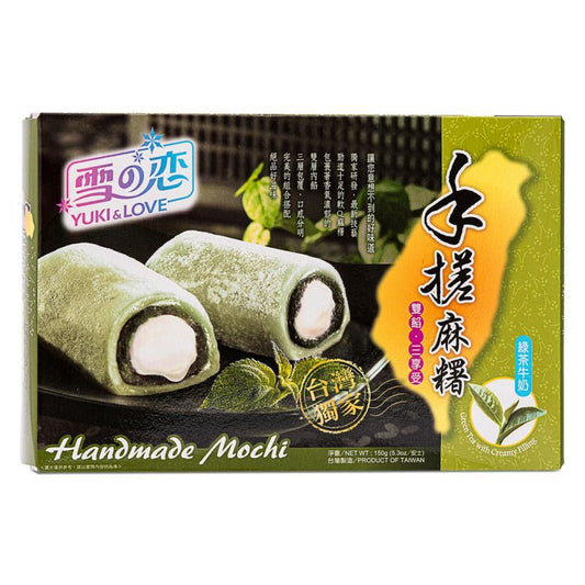 Yuki &amp; Love 手工麻糬牛奶綠茶牛奶餡雪の戀手搓雙餡麻糬 (綠茶牛奶)