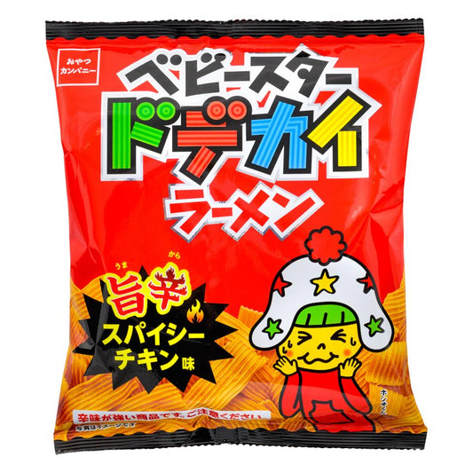 Baby Star Crispy Wide Ramen Snack (Spicy Flavour) (JPN Version)