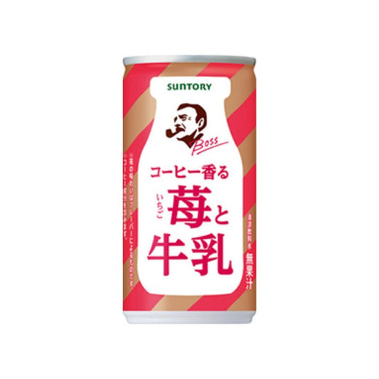 Suntory BOSS Strawberry Flavour Milk Coffee ボス コーヒー香る苺と牛乳