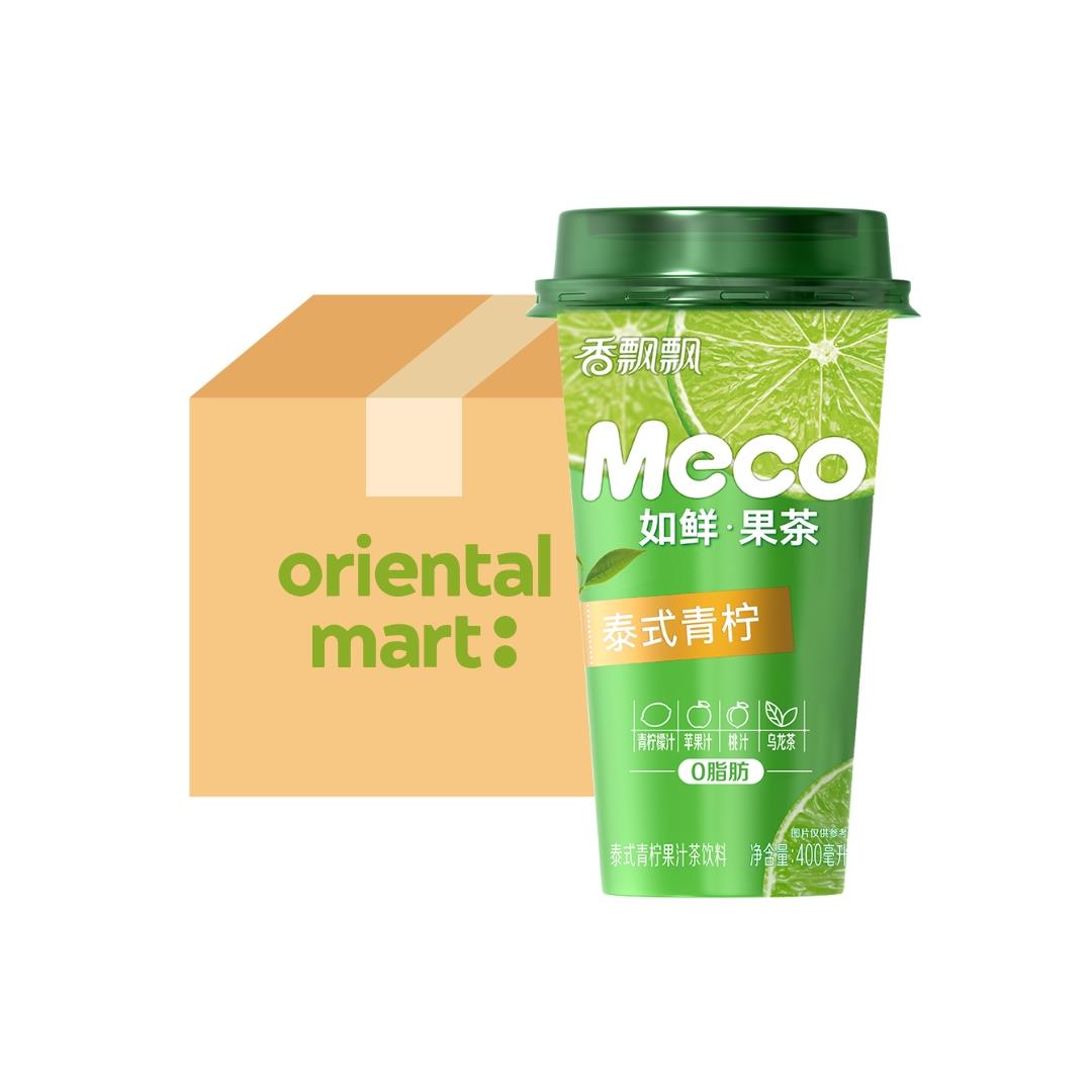 Xiang Piao Piao Meco Thai Style Lime Tea (Case of 15) 香飄飄 蜜谷果汁茶 (泰式青檸) (15杯)