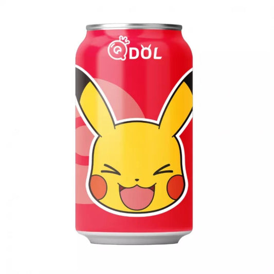 QDOL Pokemon Sparkling Water (Strawberry Flavour) (Random Character) 寶可夢 草莓多多風味氣泡水 (隨機角色)